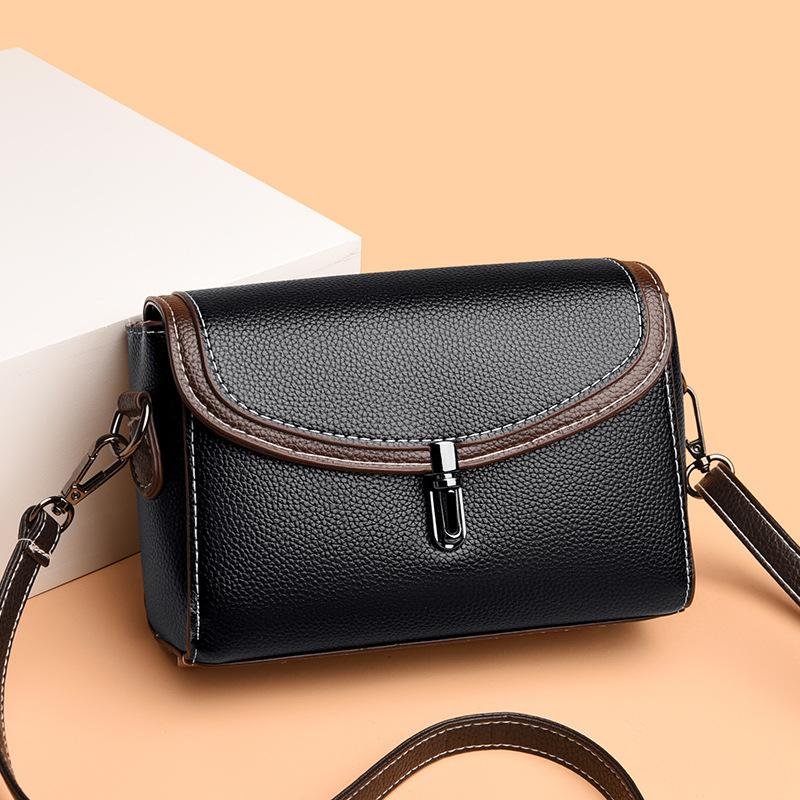 Chic Flip Lock Buckle Small Square Crossbody Bag Stylish Phone Pouch, Versatile Single Shoulder Purse, Perfect for Daily Outings
