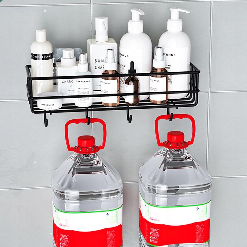 Bathroom Shower Shelf Hanging Black Metal