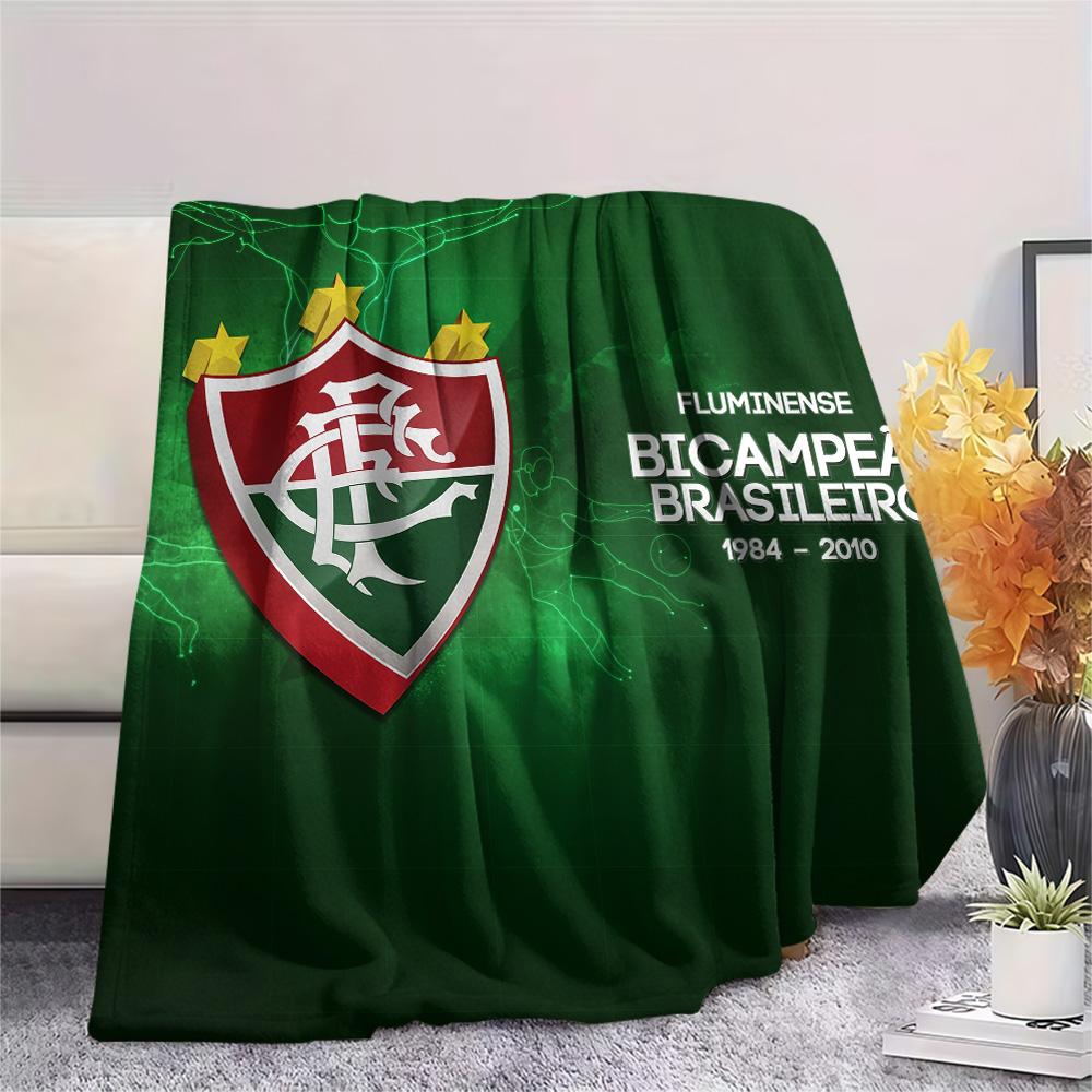 Fluminense Football Club Flanelldecke mit Aufdruck, Hohe Qualität, Bequem für alle Jahreszeiten, Heimdekoration, Wärme und Komfort