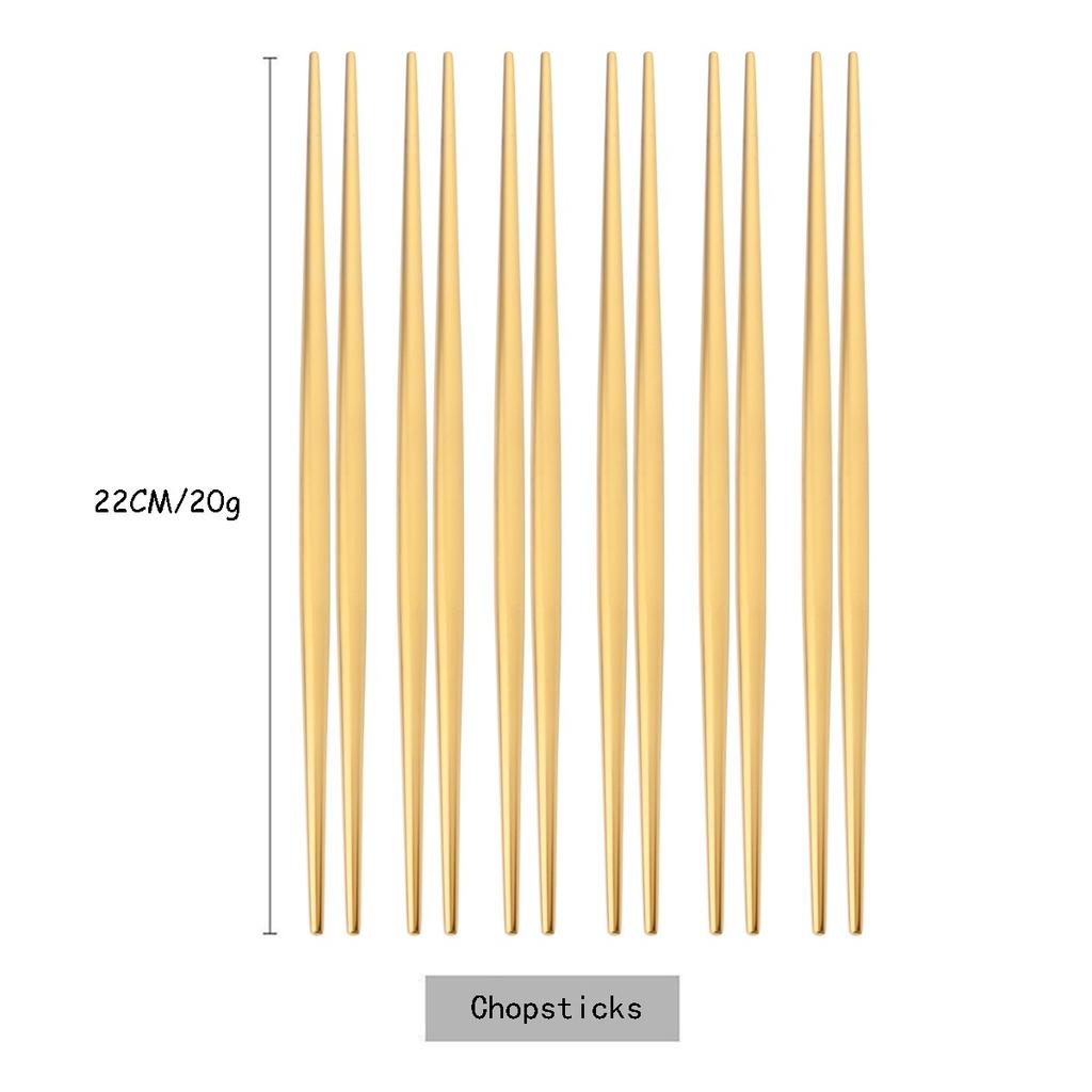 6 Paar runde Essstäbchen aus 304 Edelstahl, stilvolle chinesische Essstäbchen, leichte Essstäbchen aus Metall für Sushi-Lebensmittelstäbchen, Küchenwerkzeug