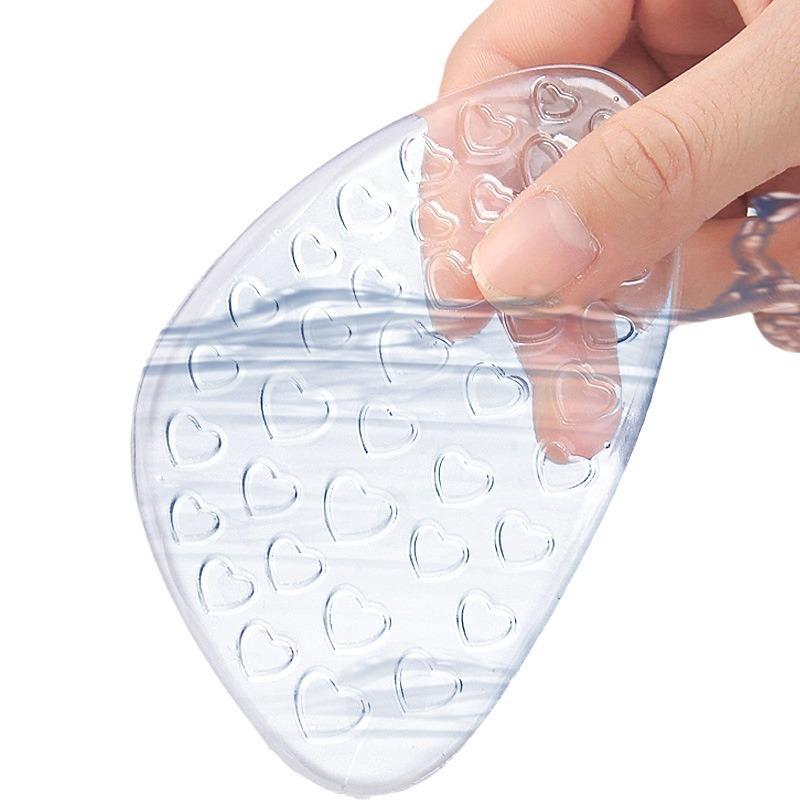 Forefoot Pad High Heels Comfortable Anti-wear Forefoot Stick Foot Forefoot Heart-shaped Particles Massage Soft Shock Absorption Half Size Pad