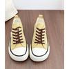Chaussures en toile, Chaussures à plateforme respirantes à petit talon pour femme, Chaussures à semelle souple