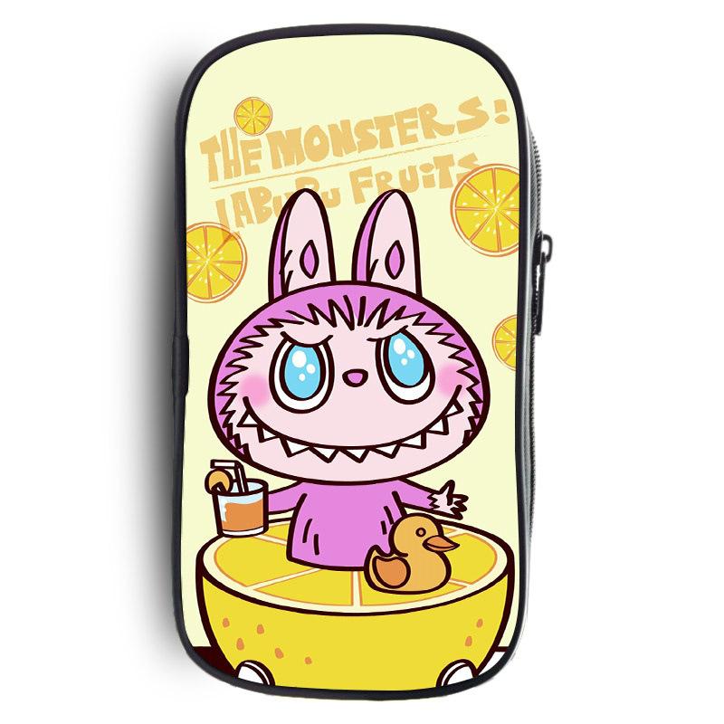 2025 Labubu Primary And Secondary School Students Cartoon Diy Printing Fashion Storage Pencil Bag