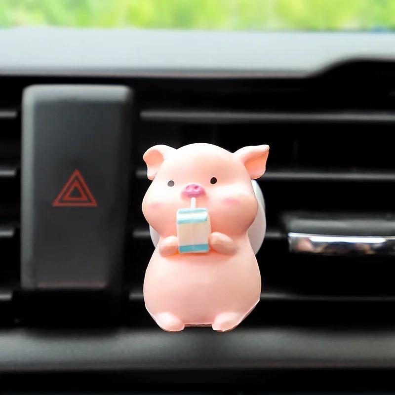1pc Outlet Decoration Cute Pig Car Accessrios Car Air Freshener Air Conditioning Aromatherapy Clip Car Interior Decoration