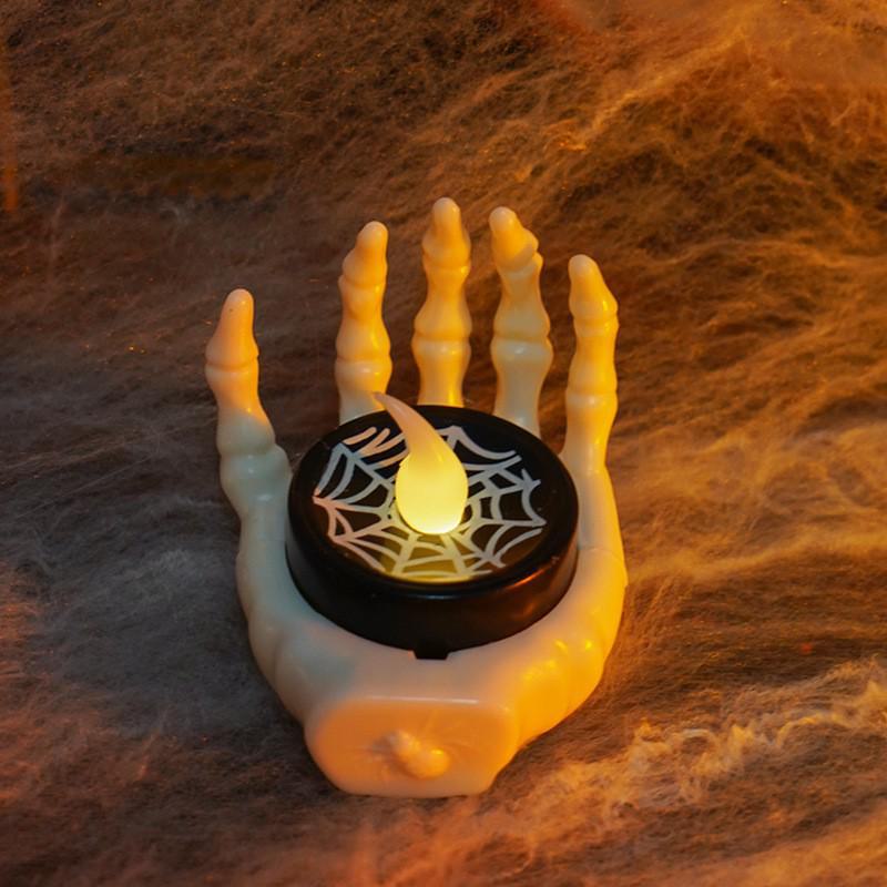 Halloween Portable LED Pumpkin Lantern Candle Lamp for Party Decoration