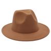 Europese Stijl Vilt Brede Rand Fedora Hoed