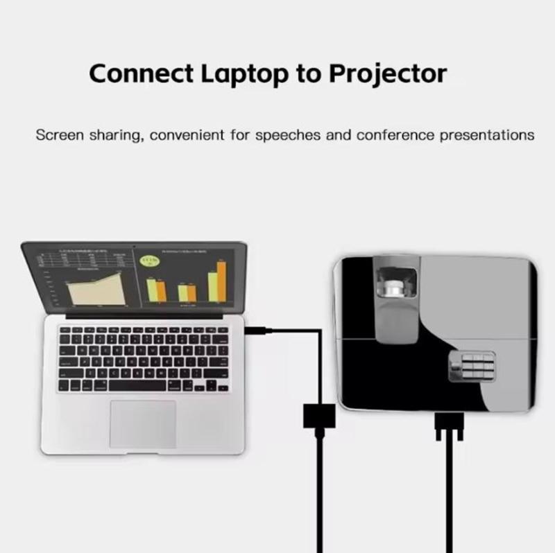 DisplayPort to HDTV Converter Cable Suitable for Plug and Play Video Connectivitys in Home Office Environment