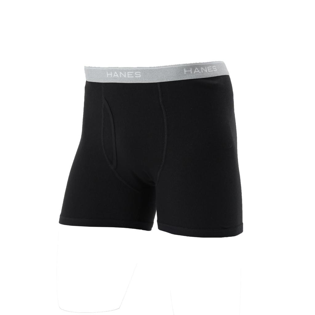 Chiloți Boxer Hanes și Mărimi Asortate Mărimea L Bărbați (Pachet de 5), Antibacterian, Deodorizant, Curat, Rezistent la mirosuri, Deschidere frontală, Set 5 piese, HM6ES703J,
