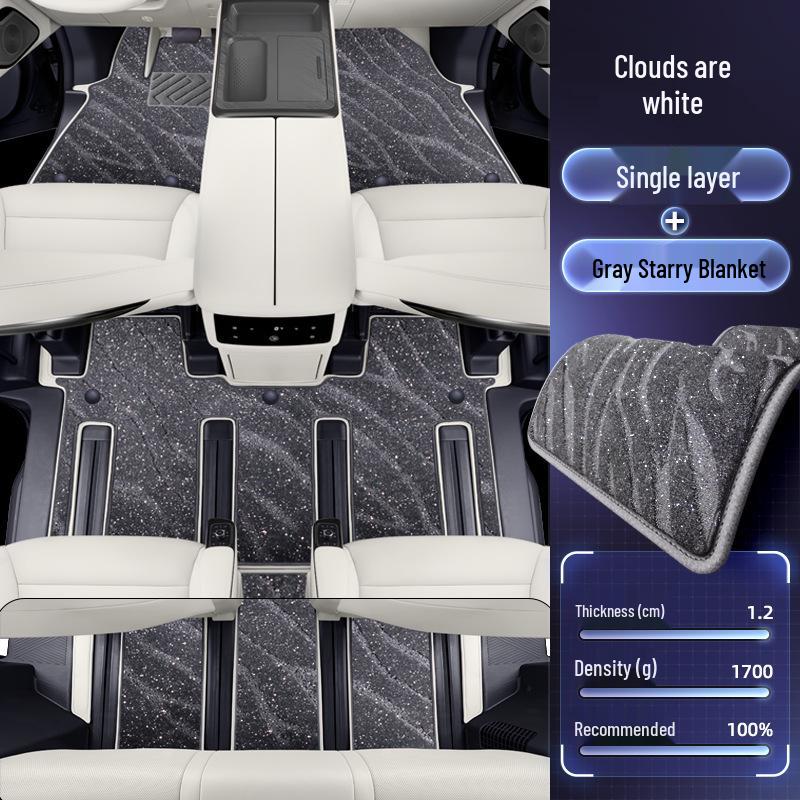 9-Seat WEY Gaoshan Full Coverage Floor Mats for Car Interior Modification and Decoration