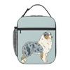 Australian Shepherd Aussie Dog Insulated Lunch Bag for Women Children Portable Food Boxes Thermal Lunch Box Tote