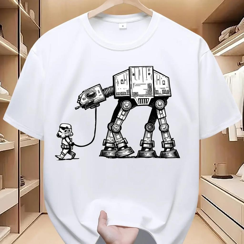 STAR WARS Ufficiale AT-AT Walker Vintage Star Wars T-shirt da uomo e da donna Magliette Top T-shirt per bambini adulti Genitore e figlio