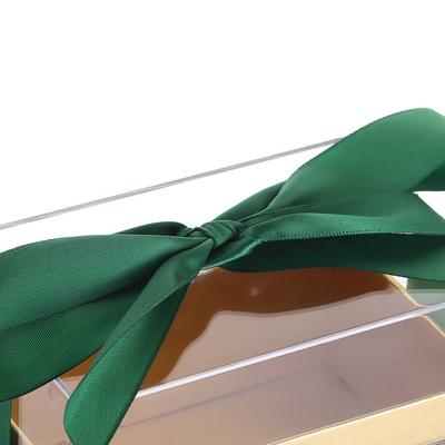 Souvenir Transparent Wedding Hand Gift Box Acrylic Light Luxury Bow Present Box Valentine's Day Gift Box
