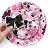 50 3D Black Pink Graffiti Ins Feng Xiaoqing Freshman Account Guka Manual Account DIY Mobile Phone Case Suitcase Stickers Waterproof