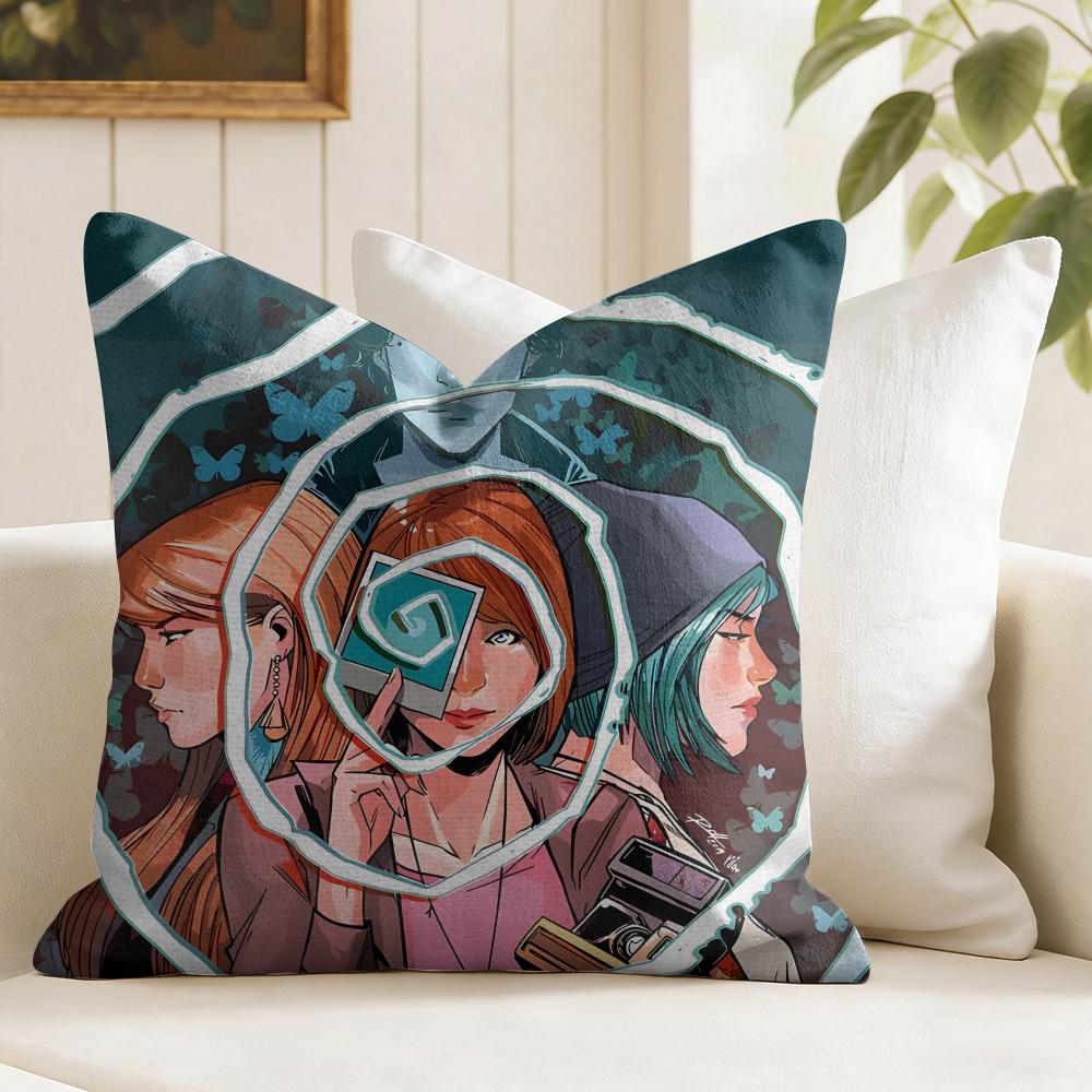 LLife is SStrange Game Cushion Cover Summer Linen Pillow Case Organic Fabric Cushion Cover DoubleSided Print Sofa Home Decor