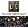 Ntcpefy 10pcs Gold Plated Plug Cap Short Circuit Socket, Phono Connector Shield Jack Socket Cover Cap