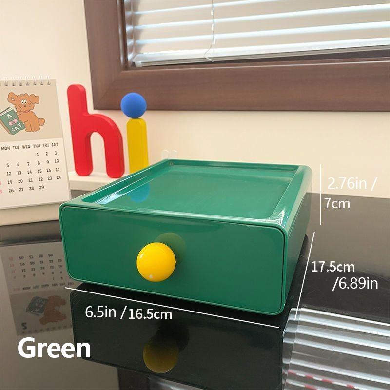 Dopamine Storage Box Household Miscellaneous Items Office Desk Multifunctional Storage Desktop Dustproof Drawer Stackable Design