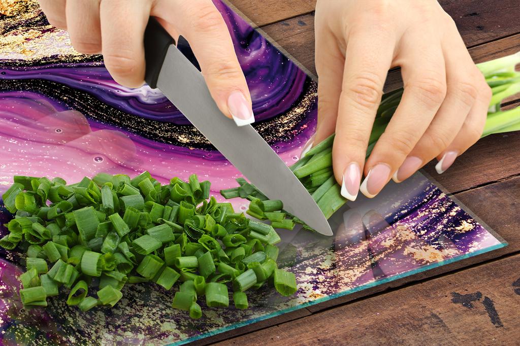 GLASS CUTTING BOARD 45x52 Marble