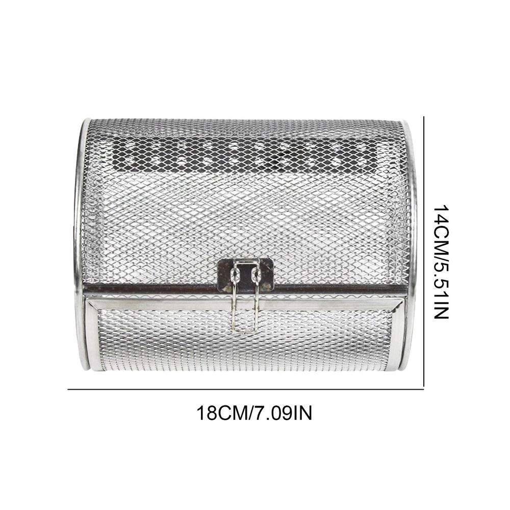 

Роликовые корзины для гриля для уличного гриля, корзина из нержавеющей стали для аэрофритюрницы для кемпинга, ростер для кофе, круглая корзина для гриля, гриль