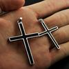 S925 Sterling Silber Einfache Helle Kreuz Anhänger für Frauen Männer Liebhaber Reinem Silber Mode Christian Schmuck Kette Zubehör