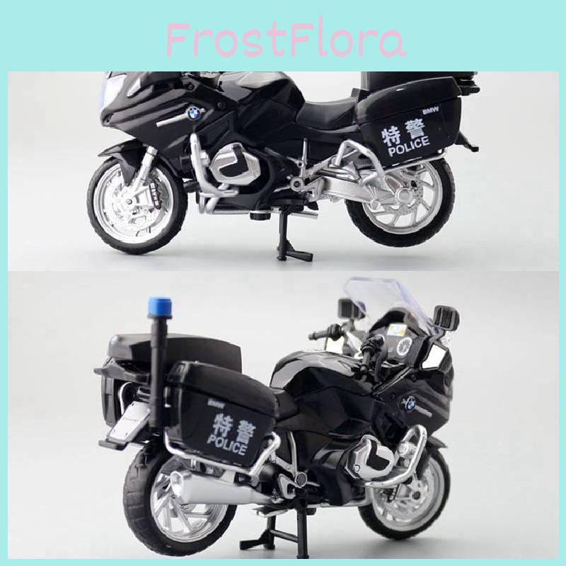 Alloy Bmw R1250 R T Police Motorcycle Model For Kids With Inertial Control And Shock Absorbers