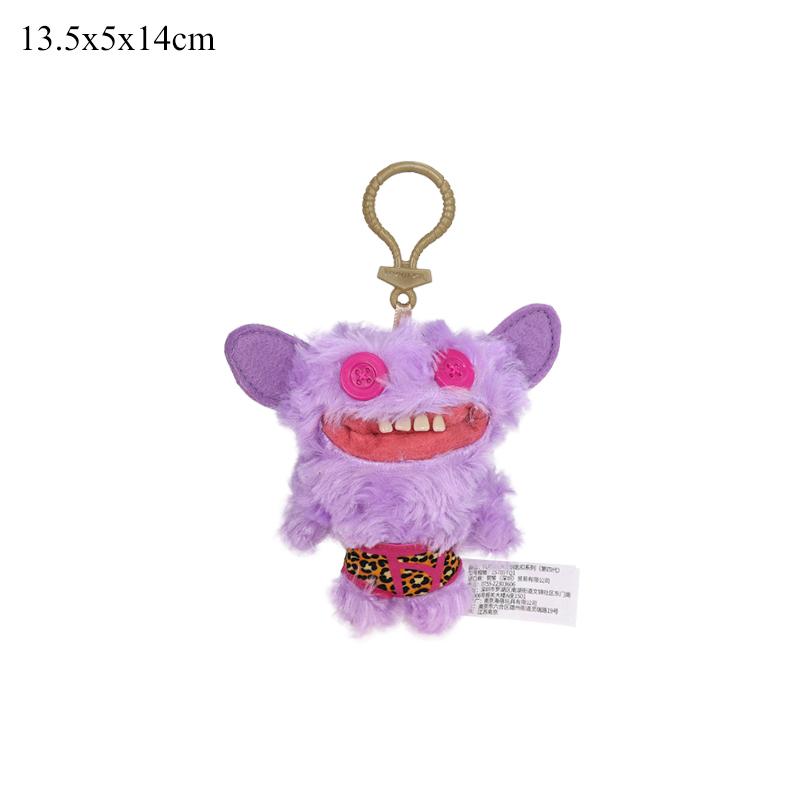 Originele Fuggler Pluche Sleutelhanger Lelijk Monster Screech Munch Rabide Konijn Grote Ogen Vreemdeling Geïrriteerde Buitenaardse Knuffel Peluche Speelgoed