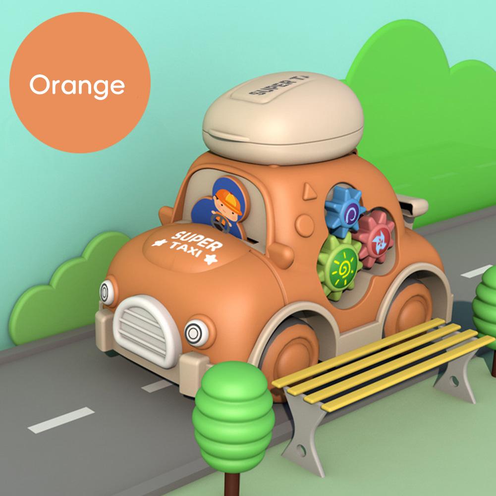 

Inertia Sensory Toy Car with Storage Function Smooth Rolling Car Toy Cartoon Inertia Learning Car Toy for Kids оранжевый