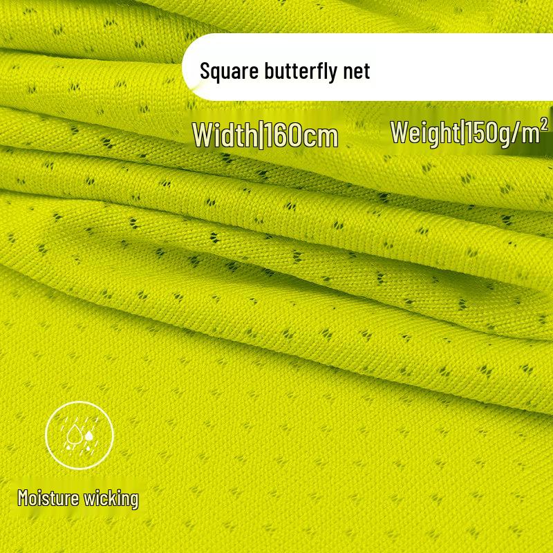 Grid Butterfly Functional Summer Sportswear Fabric Sample
