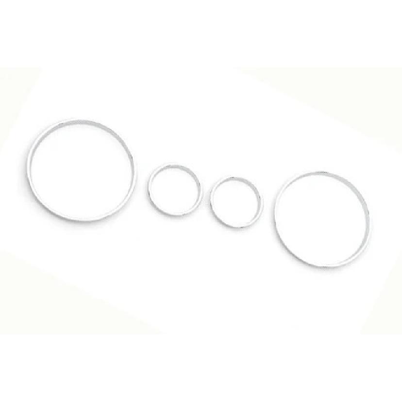 Chrome Styling Dashboard Gauge Ring Set For BMW E39 5 Series E38 7 Series E53 X5