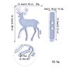 Christmas Deer Resin Silicone Mold Deer Ornaments Epoxy Resin Mold for Casting Car Home Decorations Christmas Supplies