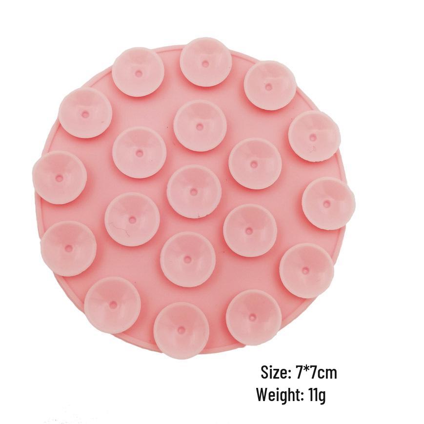 19-Hole Silicone Suction Cup Phone Holder & Power Bank Adhesive Sticker