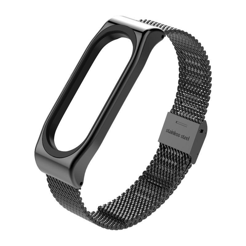 Strap Luxury Wrist Metal Wristband For Xiaomi Mi Band 3 Magnetic Steel Stainless
