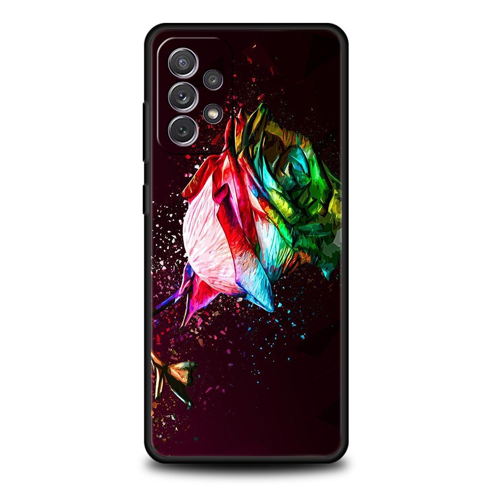 Beautiful Rose Flower Phone Case For Samsung Galaxy A51 A71 A21S A12 A11 A31 A41 A03s A52 A32 A22 A13 A23 A33 A53 A73 5G Cover