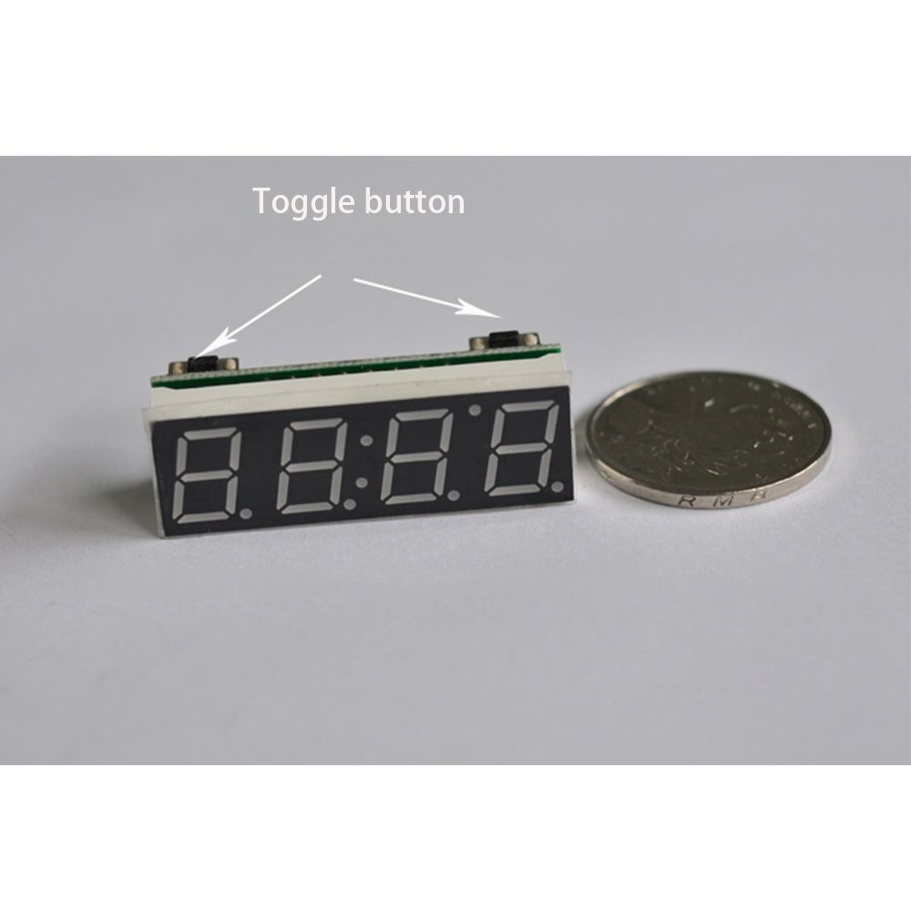 Auto Elektrische Uhr Mini Digital Timer LED Anzeige Voltmeter Thermometer Blau/Rot/Grün Motorrad Modifikation DIY Zubehör