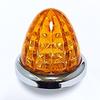 Customize 24V Truck LED Side Marker Lamps with Crystal Cut 16 Plated Universal Set of 8-Sided Design, LEDs, Ring, Fit, 6, Blue/Yellow/Red/White