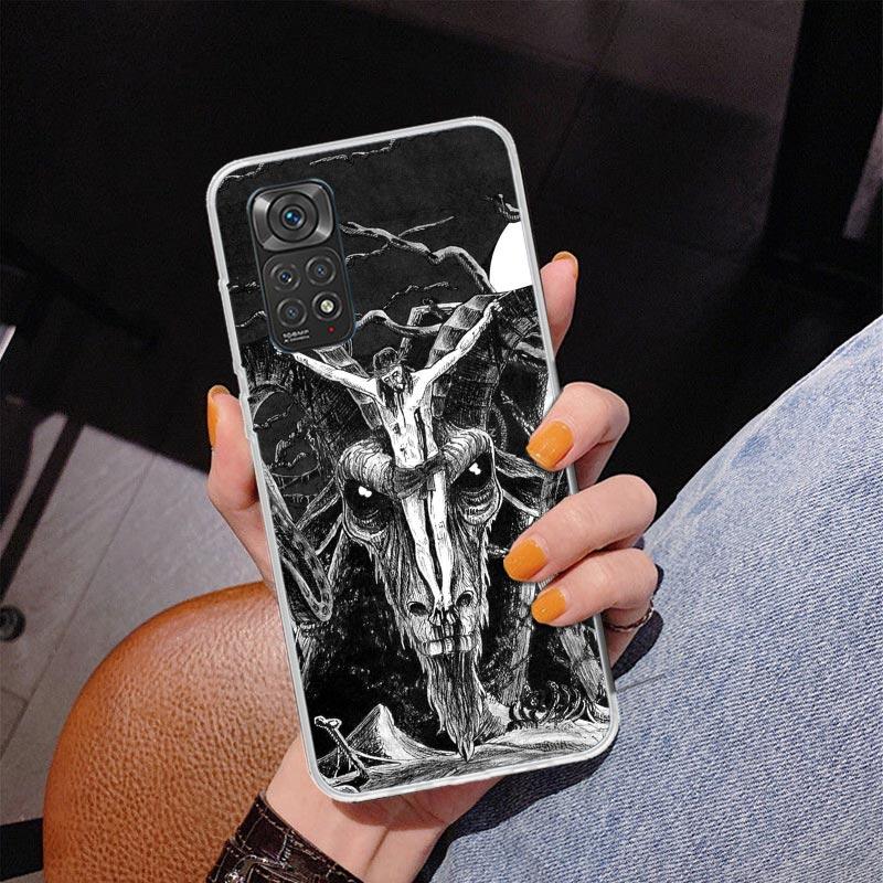 Satanic Goat Satan Devil Phone Case For Xiaomi Redmi Note 15 14 13 12S 12 11 Pro Plus 14S 11S 11E 10 10S 11T 5G Personalized Cov