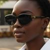 New personalized cat's eye retro rice nail sunglasses European and American fashion outdoor driving sunscreen trendy women's sunglasses