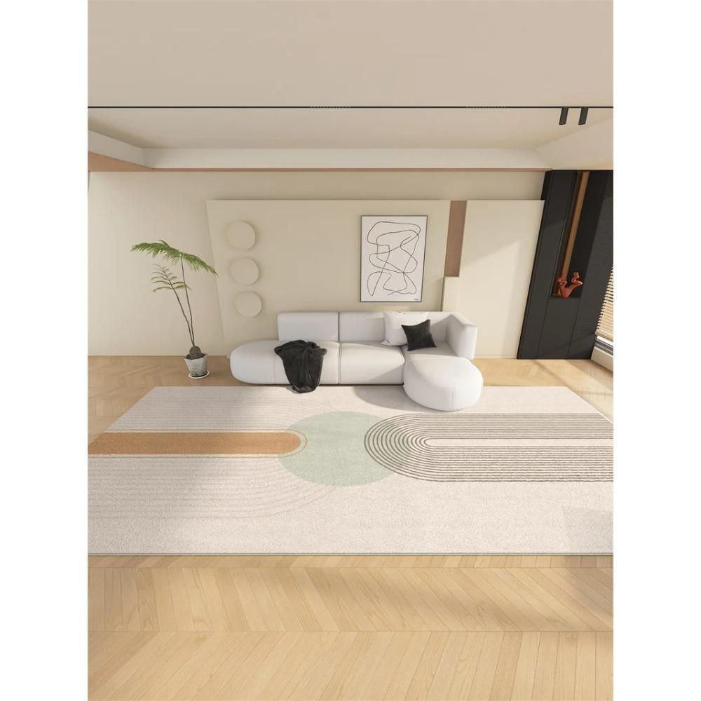 Leichte Luxusteppiche für Wohnzimmer Flauschiger Weicher Lounge Abstrakter Teppich Große Fläche Dick Schlafzimmer Deko Teppich Zuhause Plüsch Bodenmatte