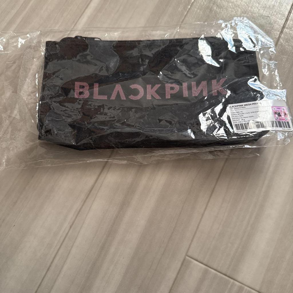 [USED] BLACKPINK Korean Official Merchandise Pouch Mesh Pouch Plush Toy