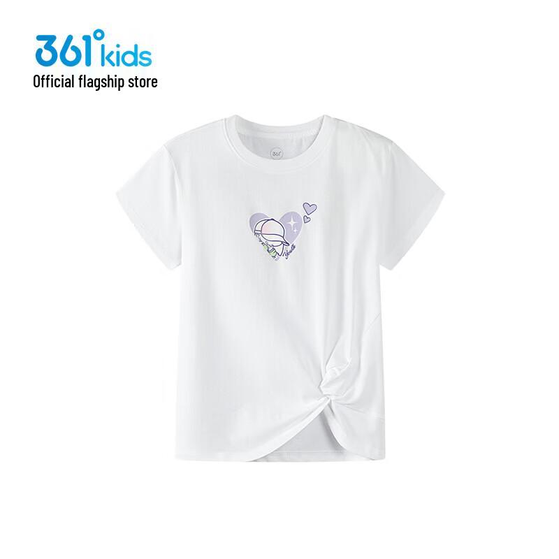 361° Girls  Knitted Short-Sleeve Tie-Front T-Shirt 130cm