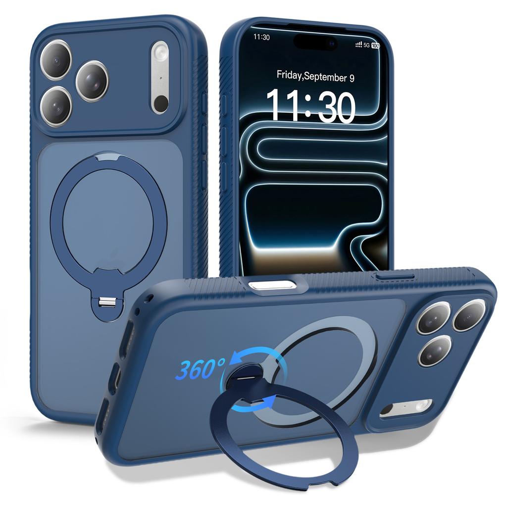 Compatible with iPhone 17 Pro Max Fengdun magnetic stand phone case, iPhone 16 Pro shockproof 15 protective case