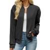 Women's Open Front Cardigan Long Sleeve Casual Loose Solid Color Sweater Jacket with Pockets