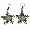 Round Cabochon Base Dangle Earrings DIY Jewelry Findings For Handmade Gifts