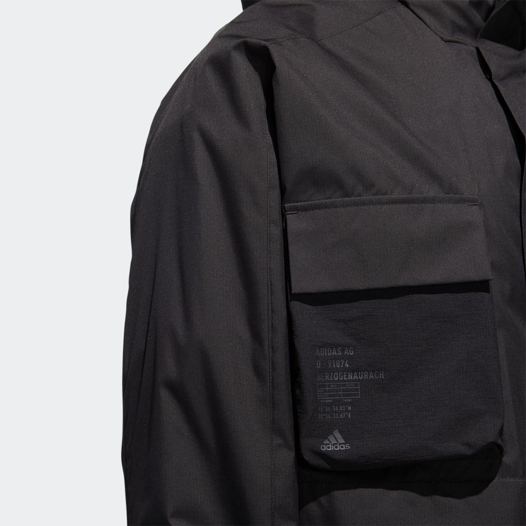 adidas TH WB JKT Multiple Pockets Sports Hooded Windbreaker Jacket Black Men's GF4019