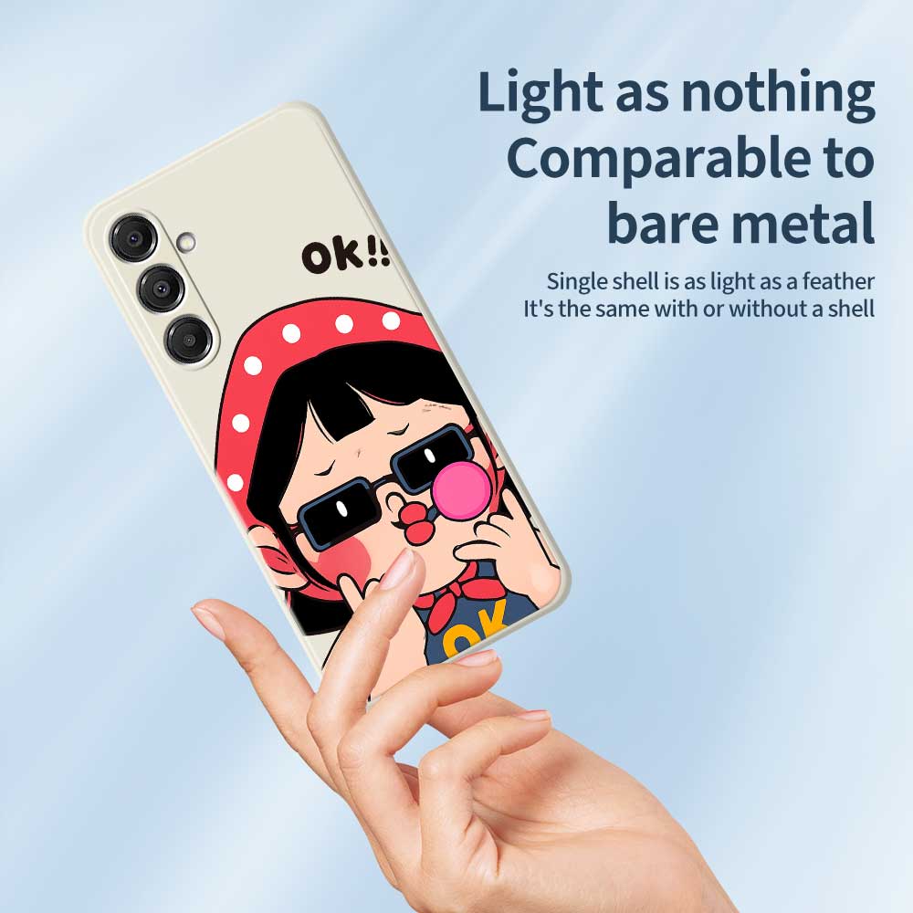 For Samsung Galaxy A16 5G/4G Case Cute Kid Pattern Printing Straight Edge TPU Phone Back Cover