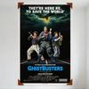Ghostbusters Movie Vintage Metal Tin Sign They're Here To Save the World Proton Pack PKE Meter Decor for Man Cave Bar Cafe Home