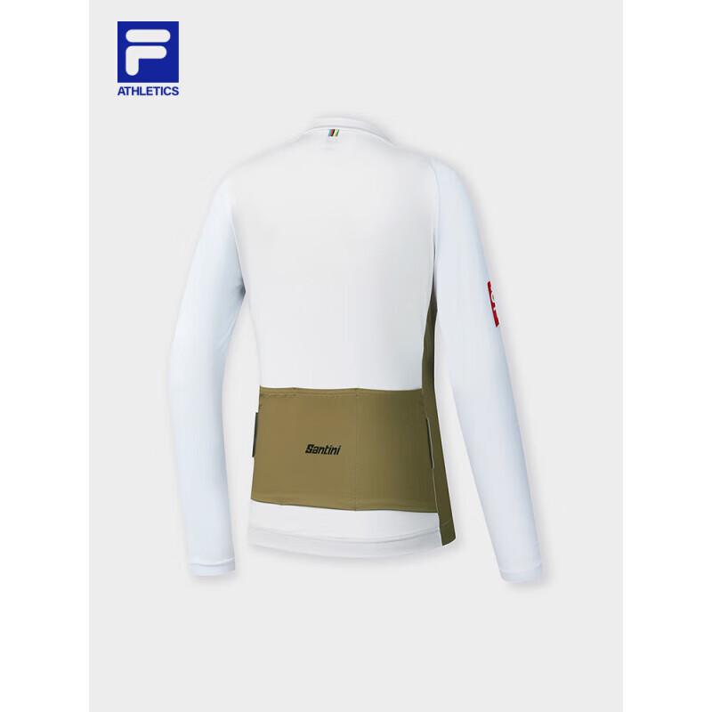 FILA Women's 2025 Spring Color-Block Slim-Fit Knit Cycling Jacket