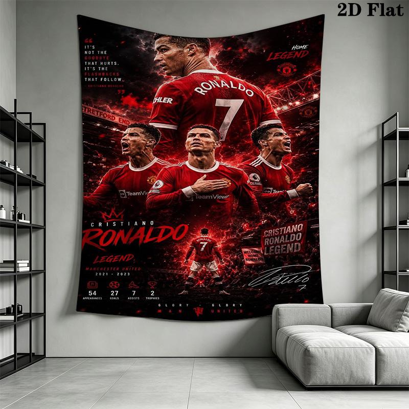 Ronaldo'S Determination Cr7'S Legacy Threepiece Set 1 Duvet Cover 2 Pillowcase Without Core Duvet Cover And Pillowcase