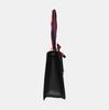 [Pre-Owned] Sylvie Gold Buckle Striped Web Satin Bow Wide Shoulder Strap Leather Handbag Crossbody Bag Shoulder Bag Small - Very Good #I98IOH