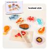 Children's Kitchen Cooking Set Wooden Simulation Cutting Fruits Vegetables Food Toy Pretend Play Educational Toys for Children