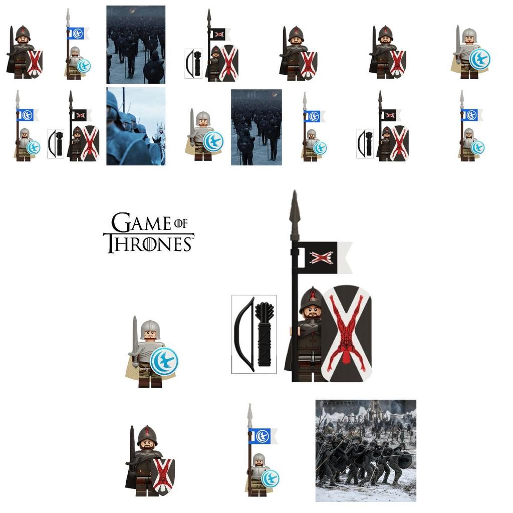 Kt1073 Game Of Thrones Bolton Elite Knight Eryn Valley Knight Building Blocks